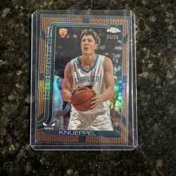 RARE 2025-26 Topps Chrome Kon Knueppel Orange Basketball Refractor /25 BOOKEND