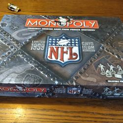 NFL Monopoly Game 1999 Gridiron Edition 