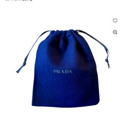 Prada Royal Blue Small Dust Jewelry Bag - Great Condition 