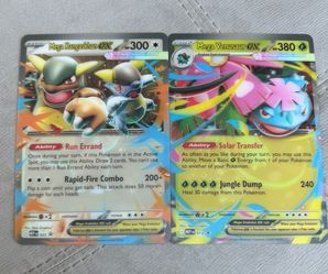 Jumbo pokemon card: mega venasaur/kangaslhan