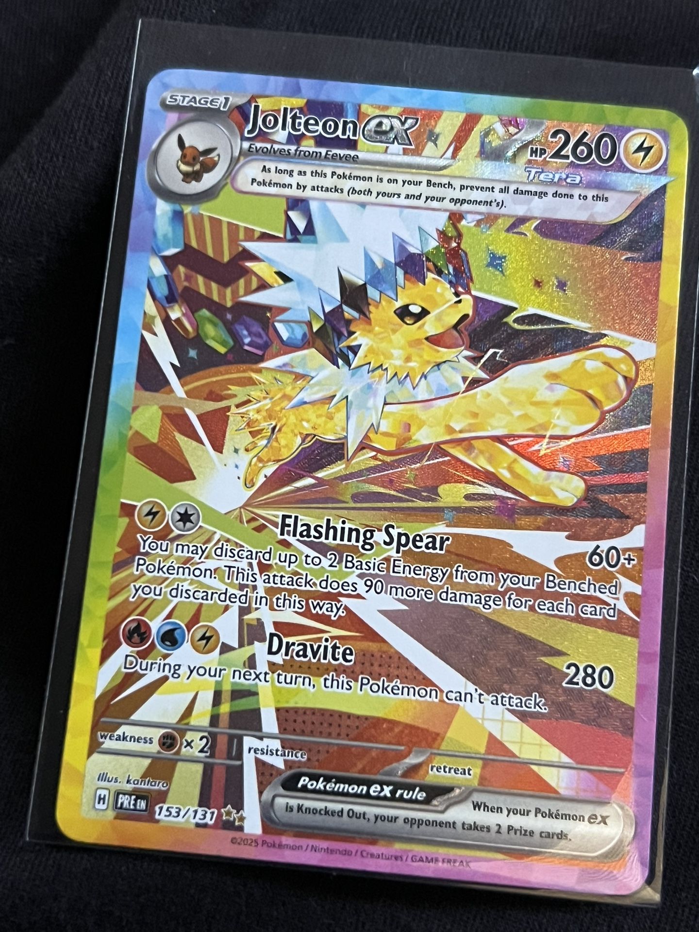 Jolteon Ex Pokémon Trading Card