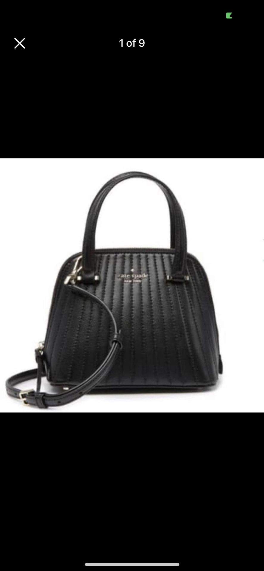 New Kate Spade Quilted Dome Satchel Crossbody Bag