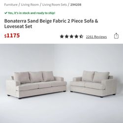Sofa And Love Seat 