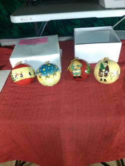 Beautiful hand made Christmas tree decorations