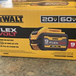 DEWALT FLEXVOLT  BATTERY 9.0  new
