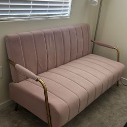 Loveseat Sofa With 2 Pillows Modern 