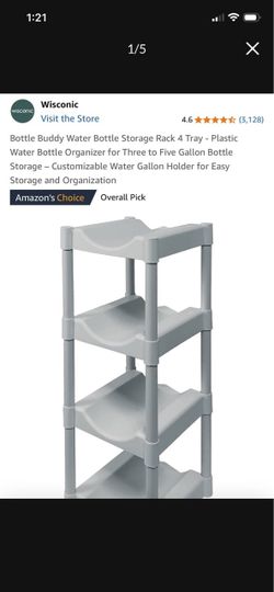 Water Bottle Storage Rack 4 Tray - Plastic