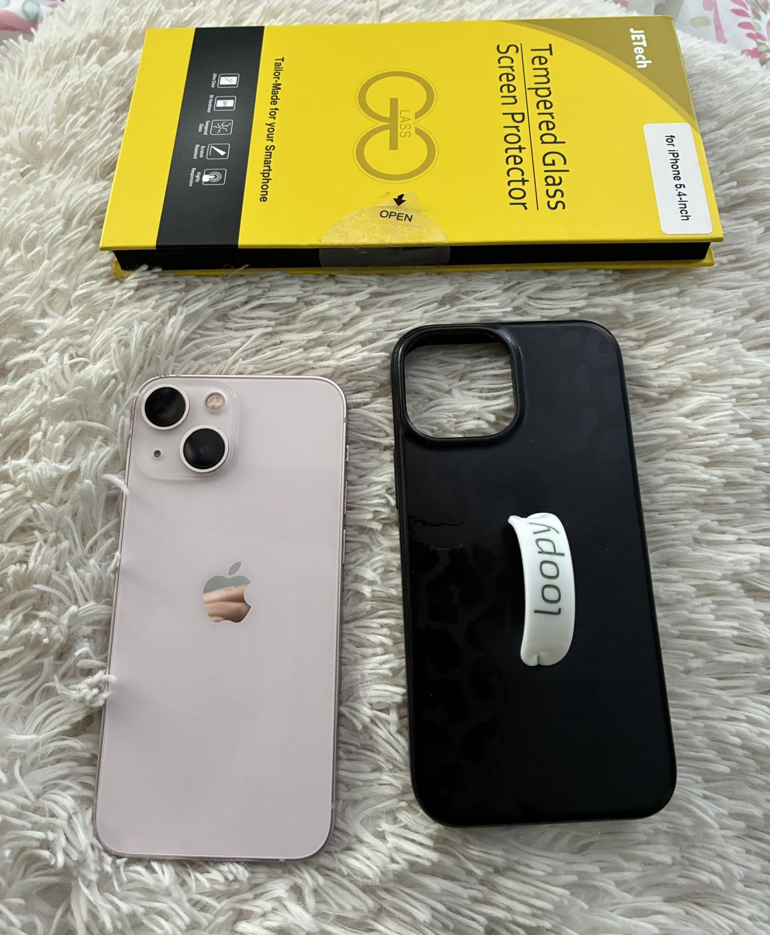 Apple iPhone 13 Mini 128 GB Pink and Loopy Case