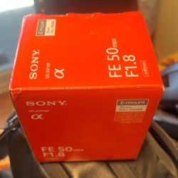 Sony 50mm 1.8 FE Lens FE - Full Frame Like New