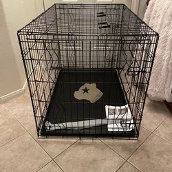 New XL 42” Dog Kennel $55 Firm-Firme No Less No Menos