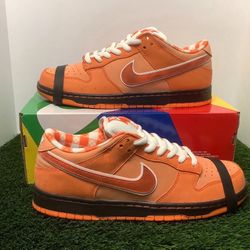 Nike SB Dunk Low Concepts Orange Lobster DS Size 7.5 & 11
