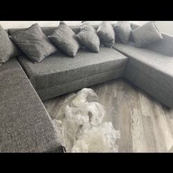 U Sectional Furniture Pillows Included. Brand New