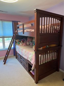 Cherry finish Bunk Beds