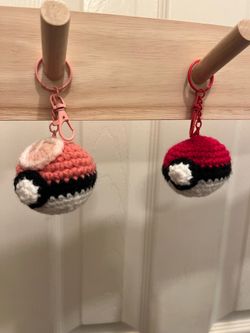 Pokeballs( Heart and Original) Keychains