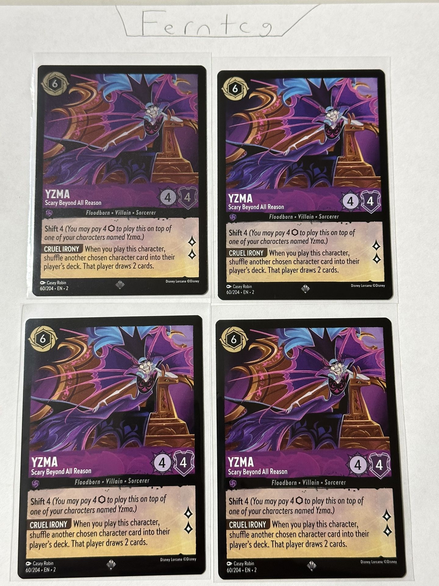 Disney Lorcana Singles and Playsets Personalized (Read Description!)