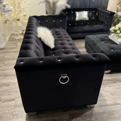 Velvet Sofa Set 