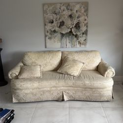 White Pattern Couch