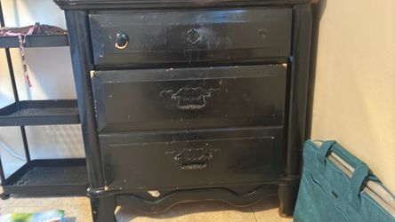Black dresser