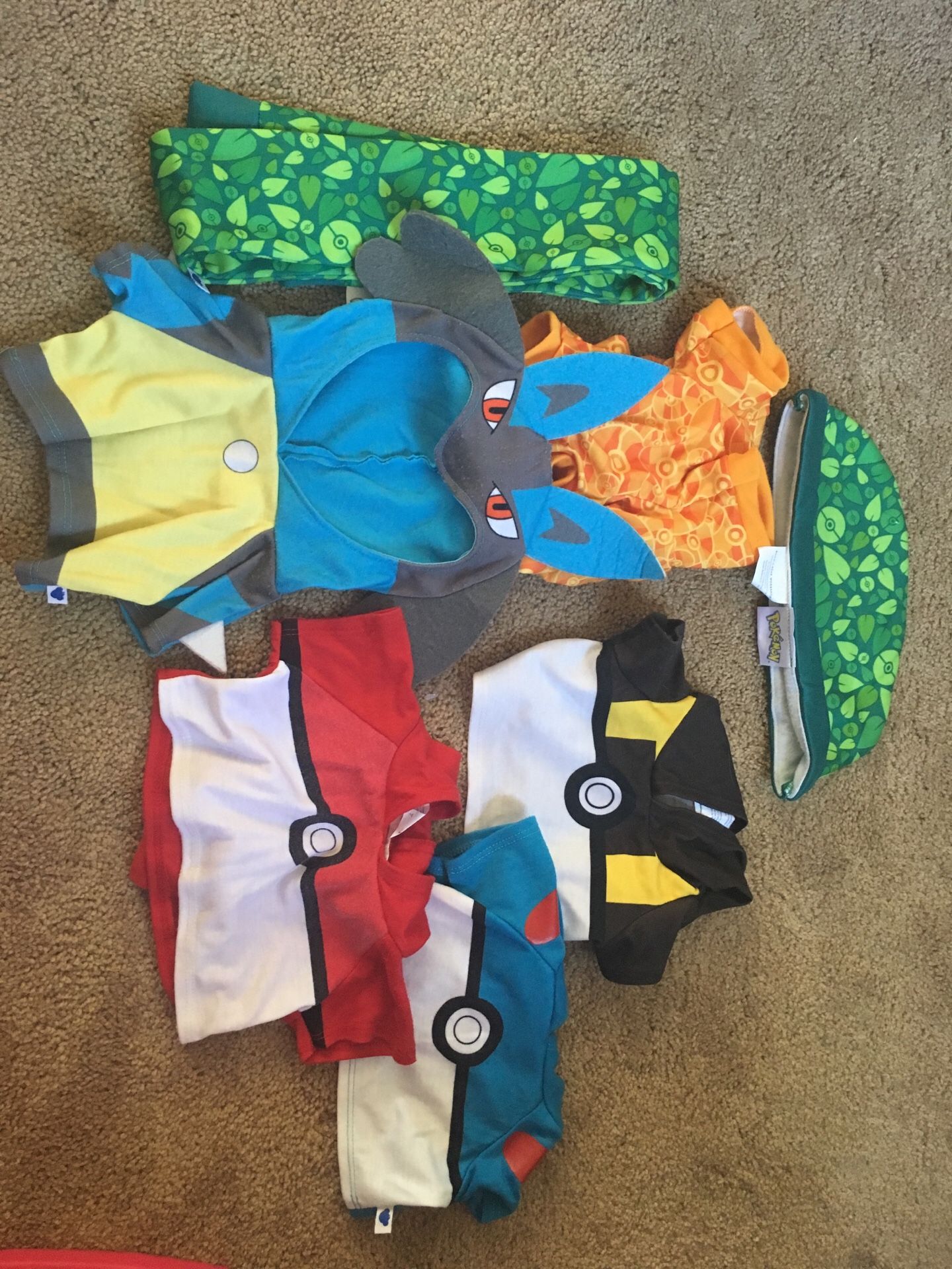 Pokémon build a bear clothes