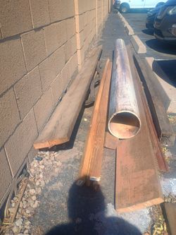 10 in by 13 ft Culver pipe and 8x 10 ft lumber with other various 2x4s
