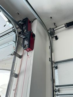 Garage Door Opener Broken Spring Off Track Adjustment Replace And Parts
