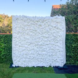 White 5D Flower Wall