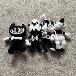 All Authentic Bendy And The Ink Machine Plushies (all authentic but no tush tags in great condition)