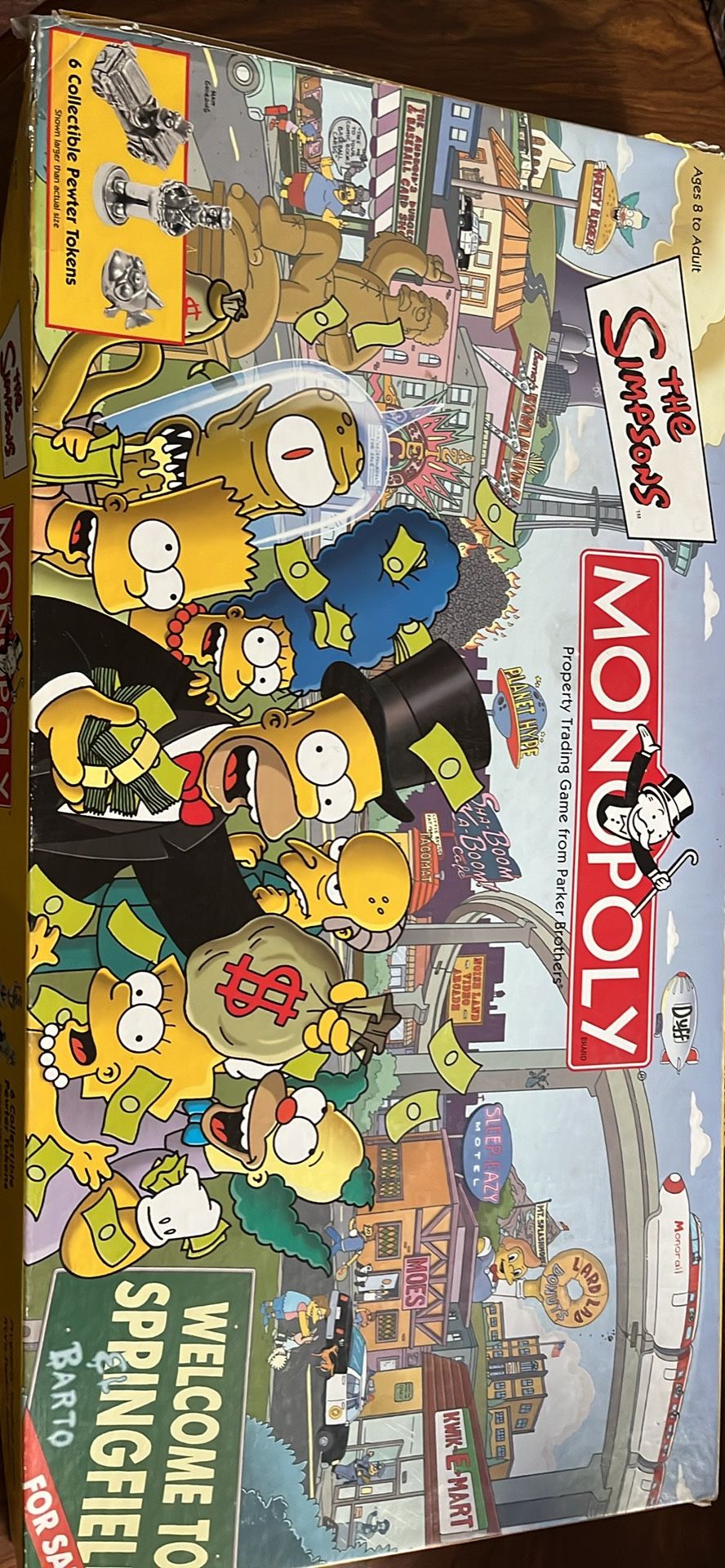 Monopoly The Simpsons Board Game Complete Rare includes all collectible characters