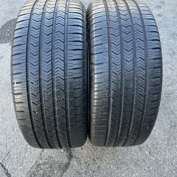 2. Tires. 245. 45. 18. Good. year. Run. Flat