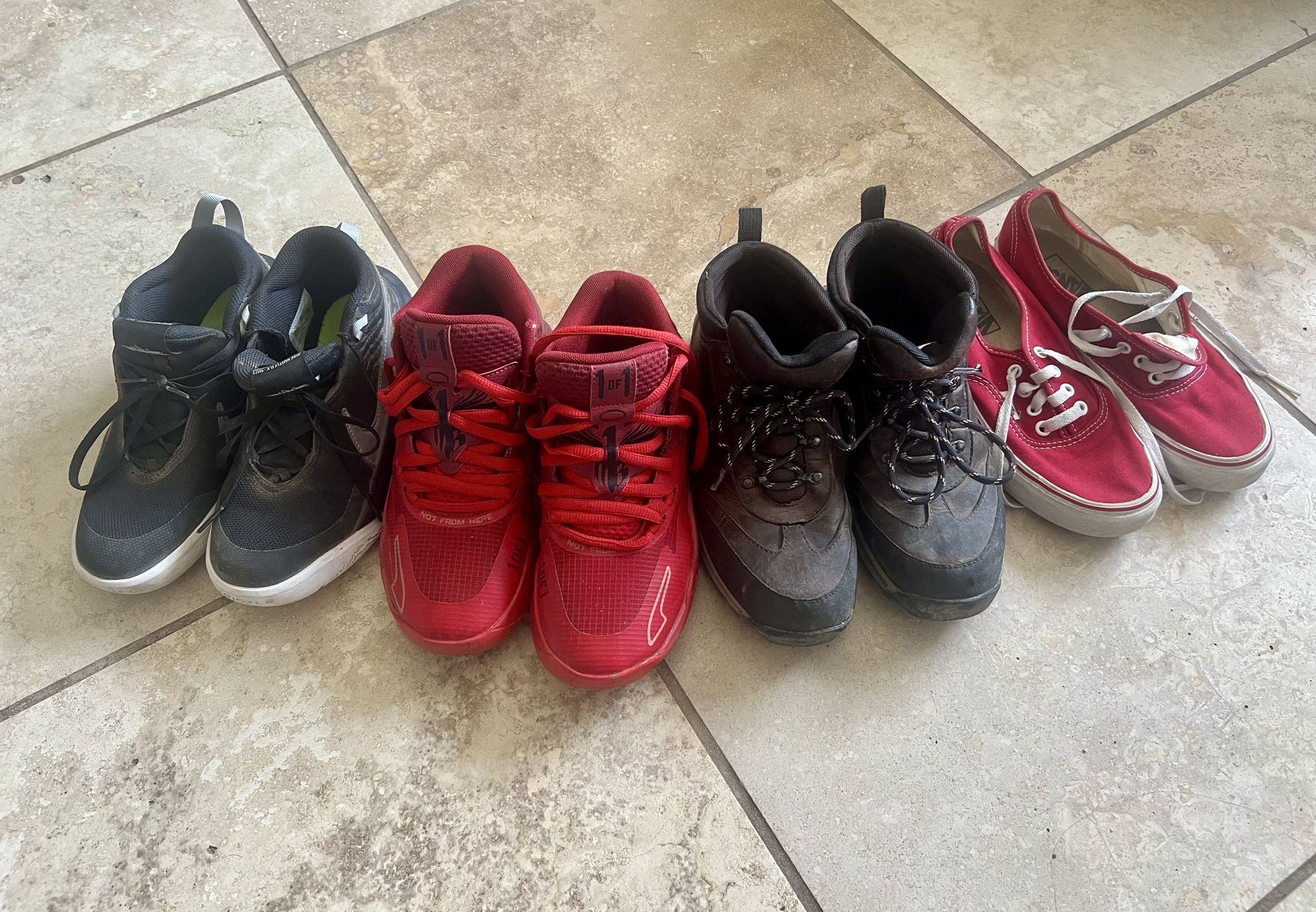 Size 4.5 & Size 5 Shoes (4 Pairs)