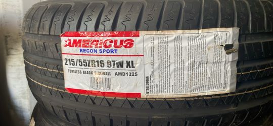New tires 215/55/16 Americus tires $85 each tire plus tax