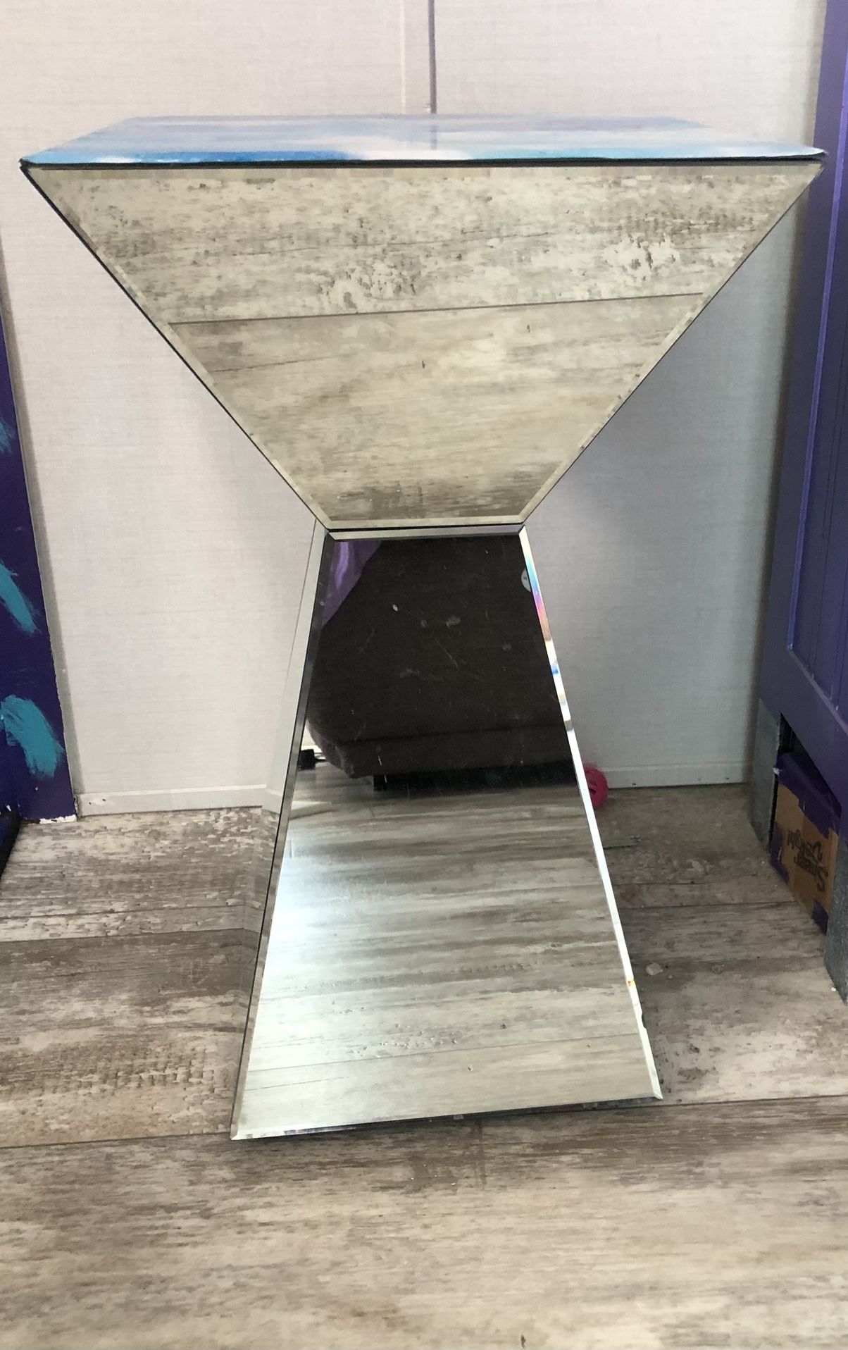Mirror Side Table