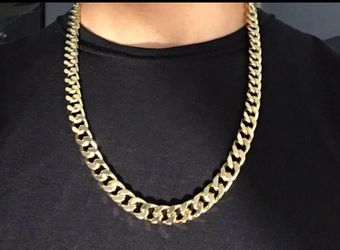 14k gold filled cuban chain with stamp!