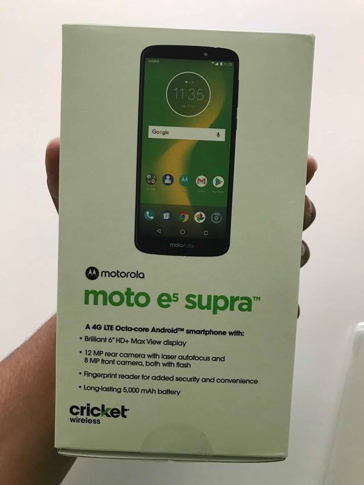 Moto E5 Supra at Cricket Wireless