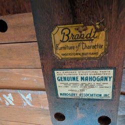 Antique Mahogany Dining Room Table 