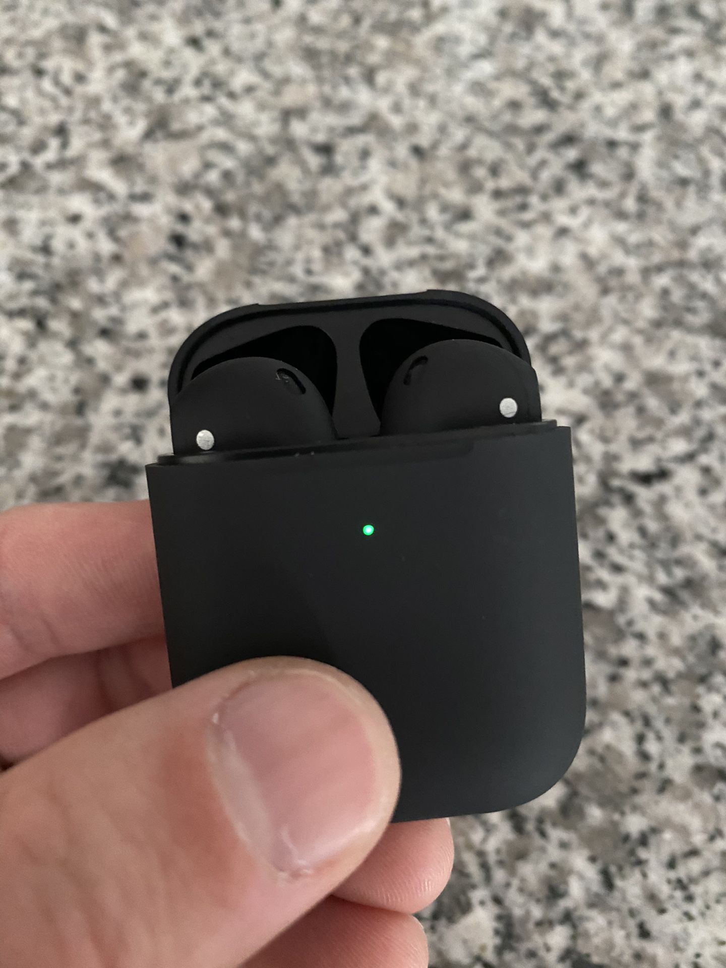 Brand New Sealed 1:1 MatteBlack Earbuds Airpods Style with Wireless Charging Case