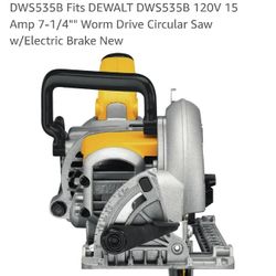 DEWALT DWS535B 120V 15 Amp 7-1/4"" Worm Drive Circular Saw