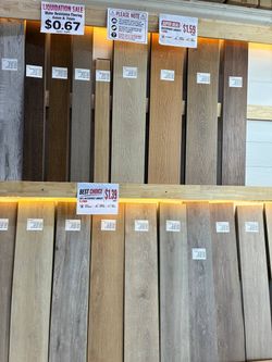 Assorted Waterproof Laminate and Vinyl Flooring Planks
