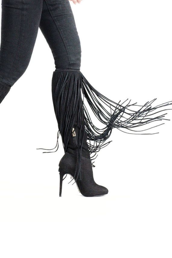 Schutz Fringe Boots