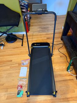 Folding treadmill