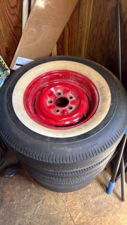 1960’s era tires rims and hub caps