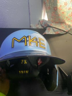 Blake Perkins Milwaukee Brewers Game Used Batting Helmet MLB Authenticated
