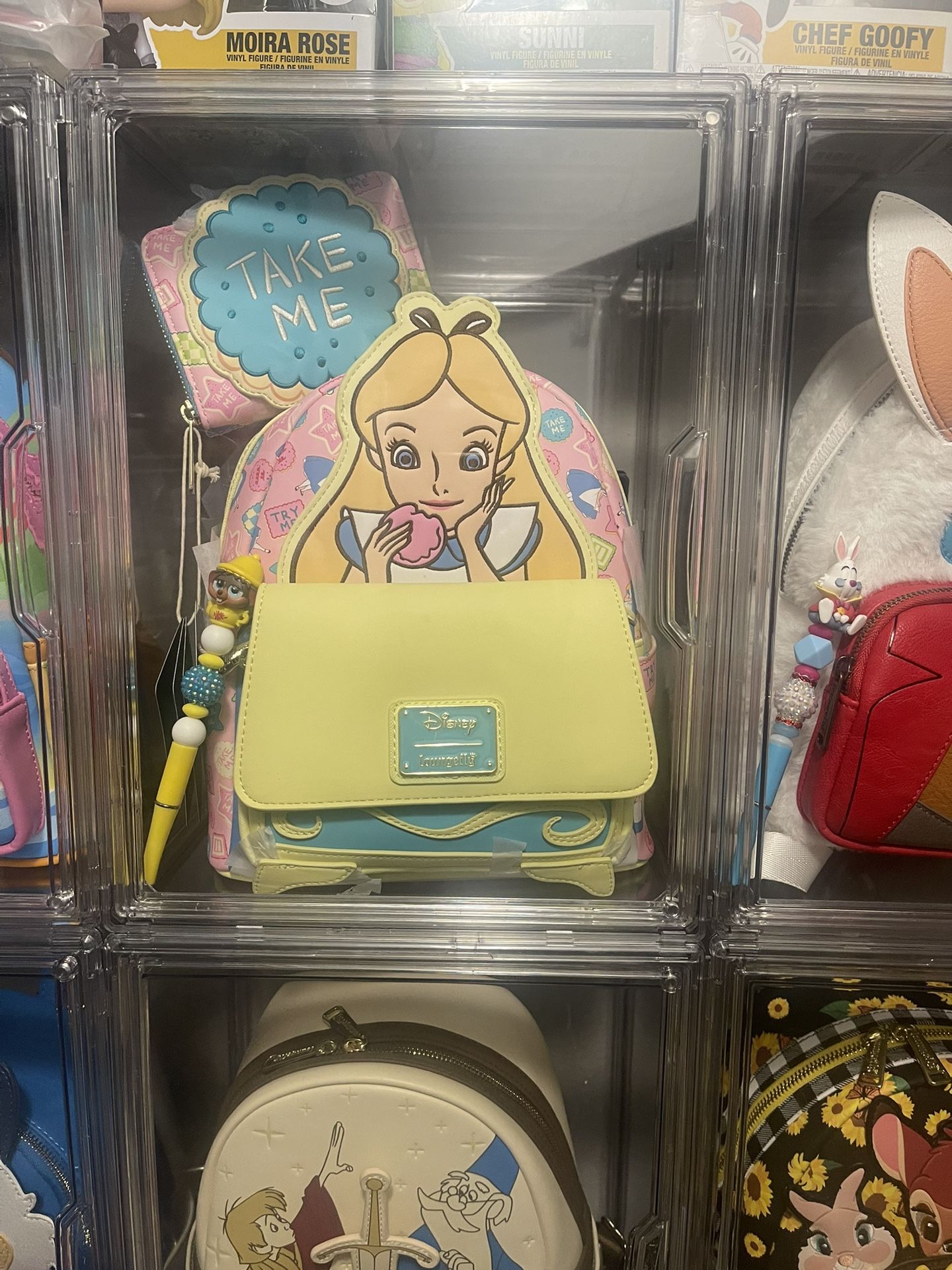 Alice In Wonderland Loungefly Backpack & Wallet Set