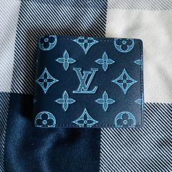Blue Louis Vuitton Monogram wallet 
