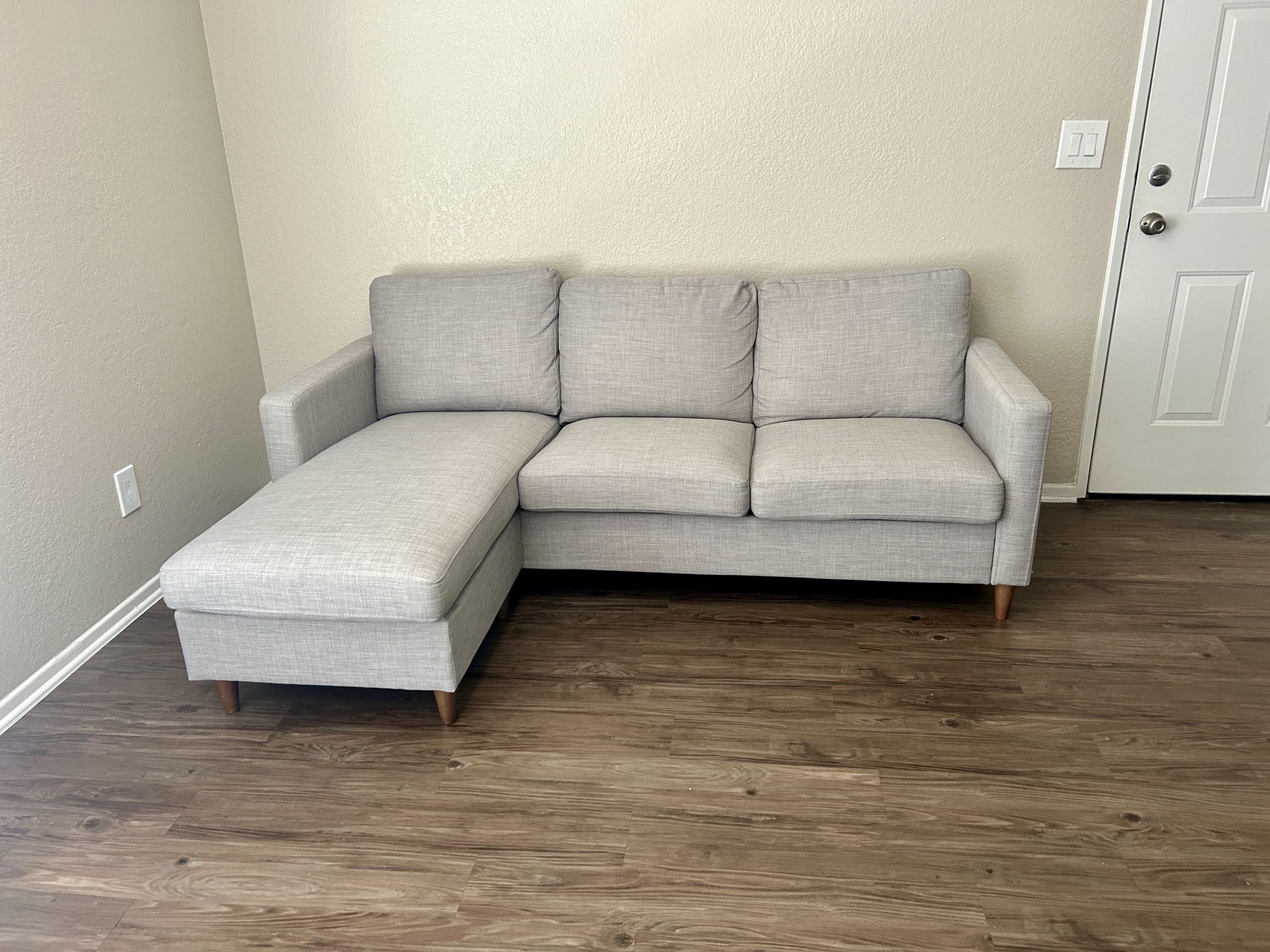 SALE PENDING! - Reversible Sectional Sofa β DHP Liah (Light Gray)