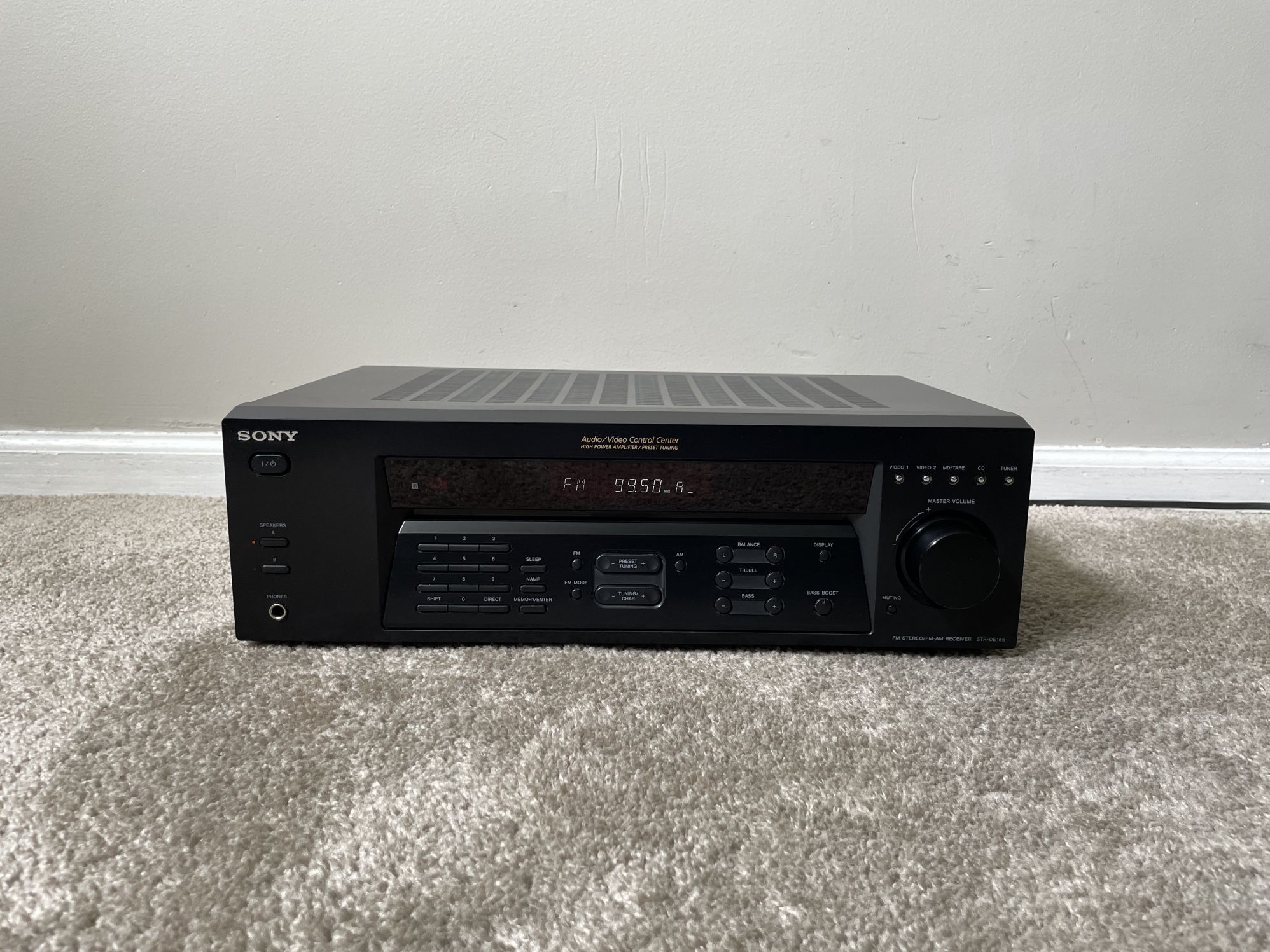Sony STR-DE185 Home Stereo Audio AM FM Receiver 