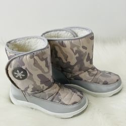 WFS Girls' Snow Boots cameo grey Sz 2