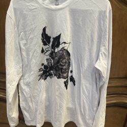 Men’s INC Skull T-shirt Long Sleeve Large