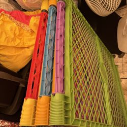 Six Panel Colorful Play Yard Fence