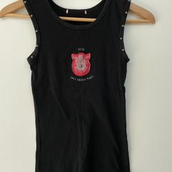 Early 2000s Biker Style Tank For Women